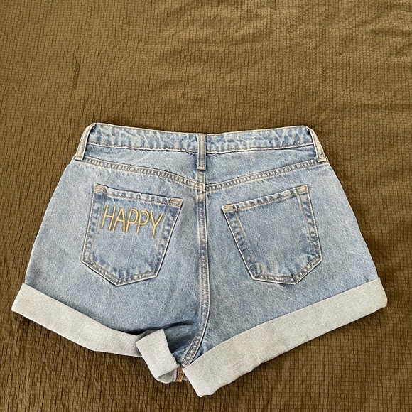 Target Wild Fable denim high waisted mom shorts: size 2/26 - Picture 4 of 8